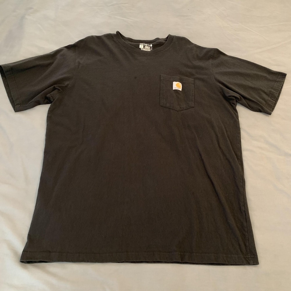 Carhartt Shirt Lot Of 3 Mens XLT Gray Black Pocket Workwear K87 Tagless Tee - Picture 12 of 16